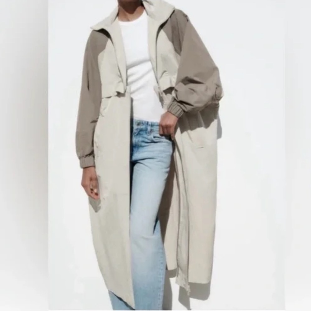 Zara Women's Convertible Parachute Jacket - Gray